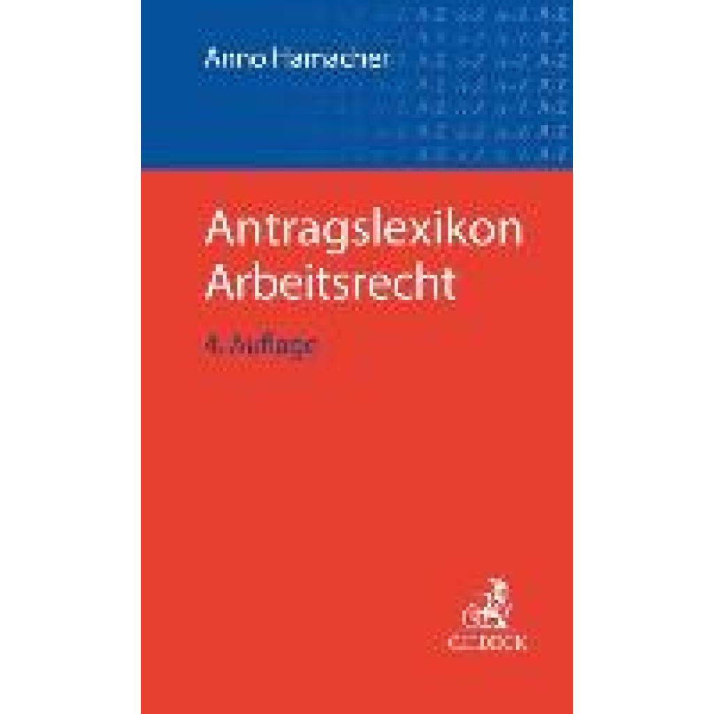 9783406812026 - Antragslexikon Arbeitsrecht