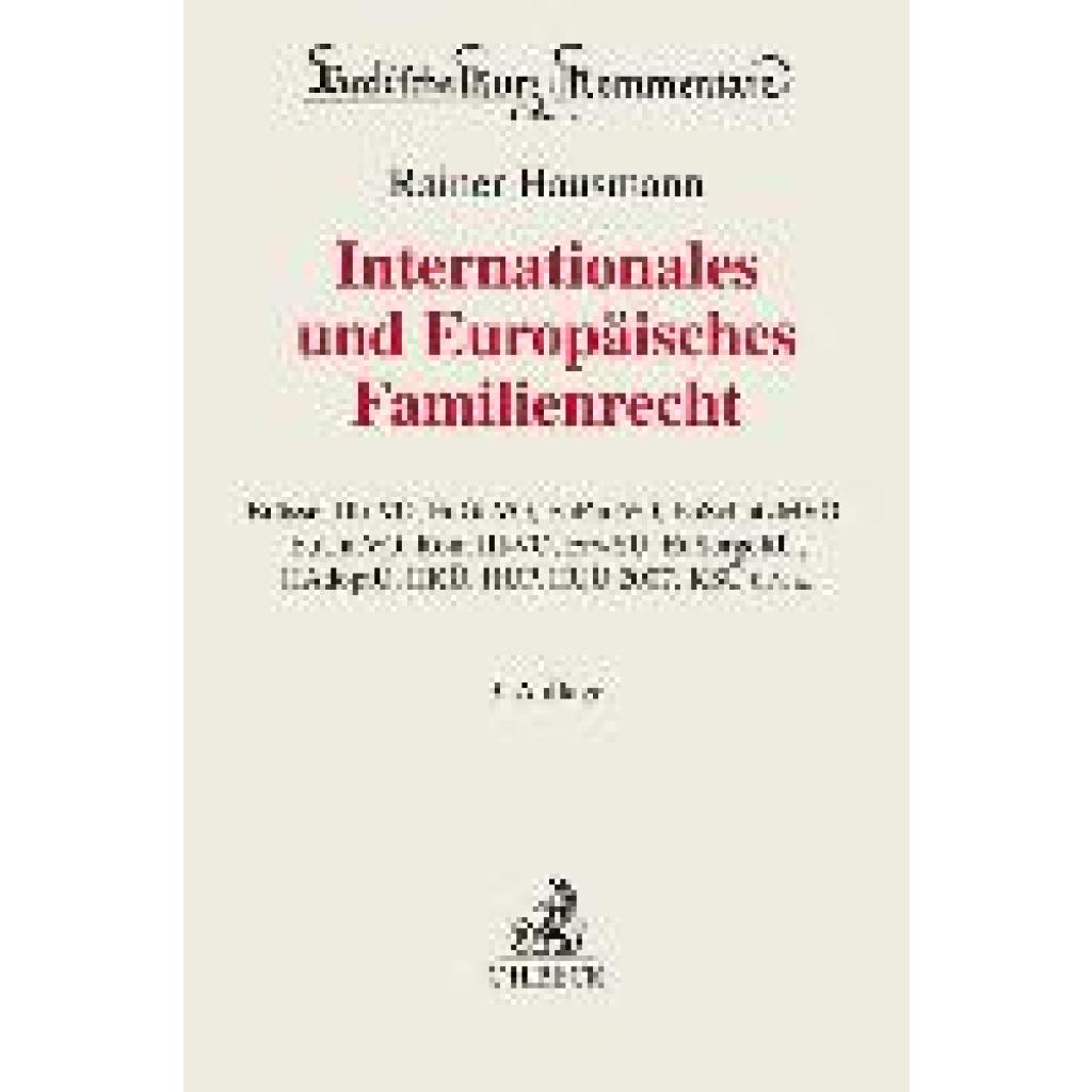 9783406792472 - Hausmann Rainer Internationales und Europäisches Familienrecht