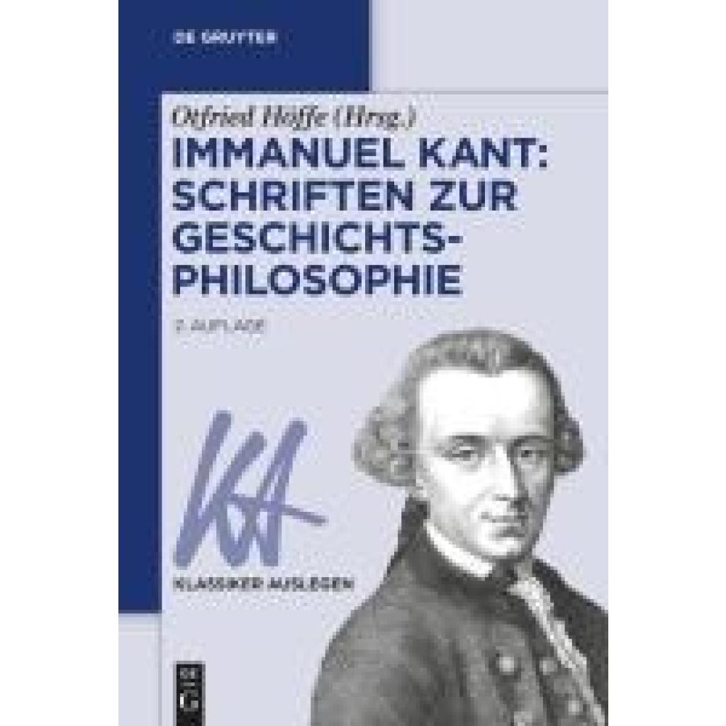 9783110780383 - Immanuel Kant Schriften zur Geschichtsphilosophie Kartoniert (TB)