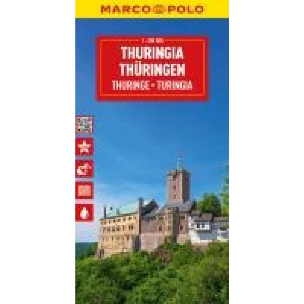 MARCO POLO Reisekarte Deutschland 07 Thüringen 1:200.000