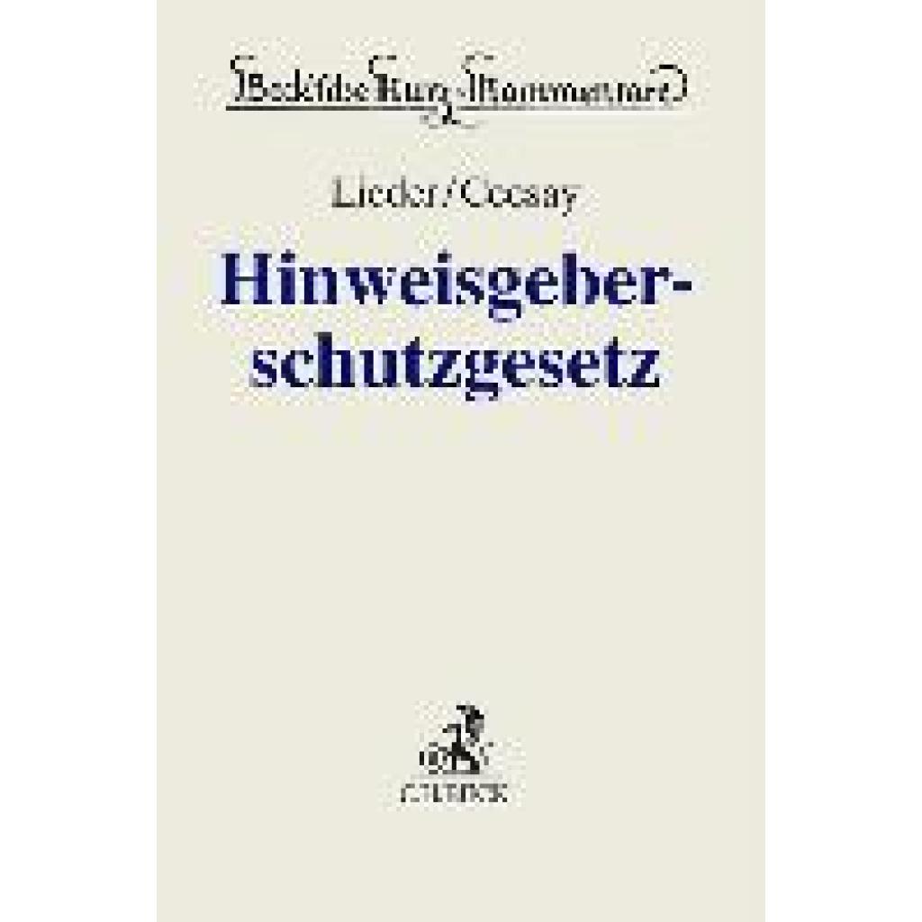 9783406811432 - Hinweisgeberschutzgesetz 9783406811432 - Hinweisgeberschutzgesetz