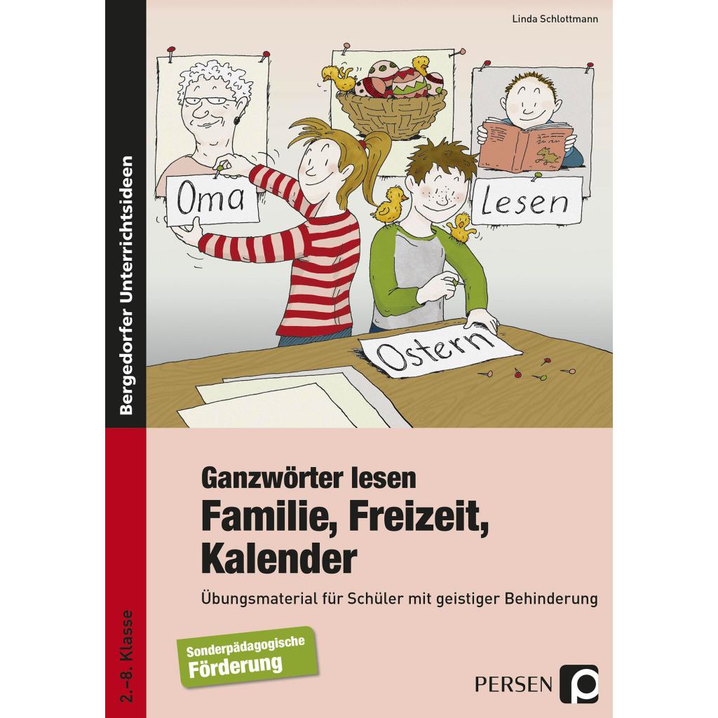 9783403232483 - Ganzwörter lesen Familie Freizeit Kalender - Linda Schlottmann Kartoniert (TB)