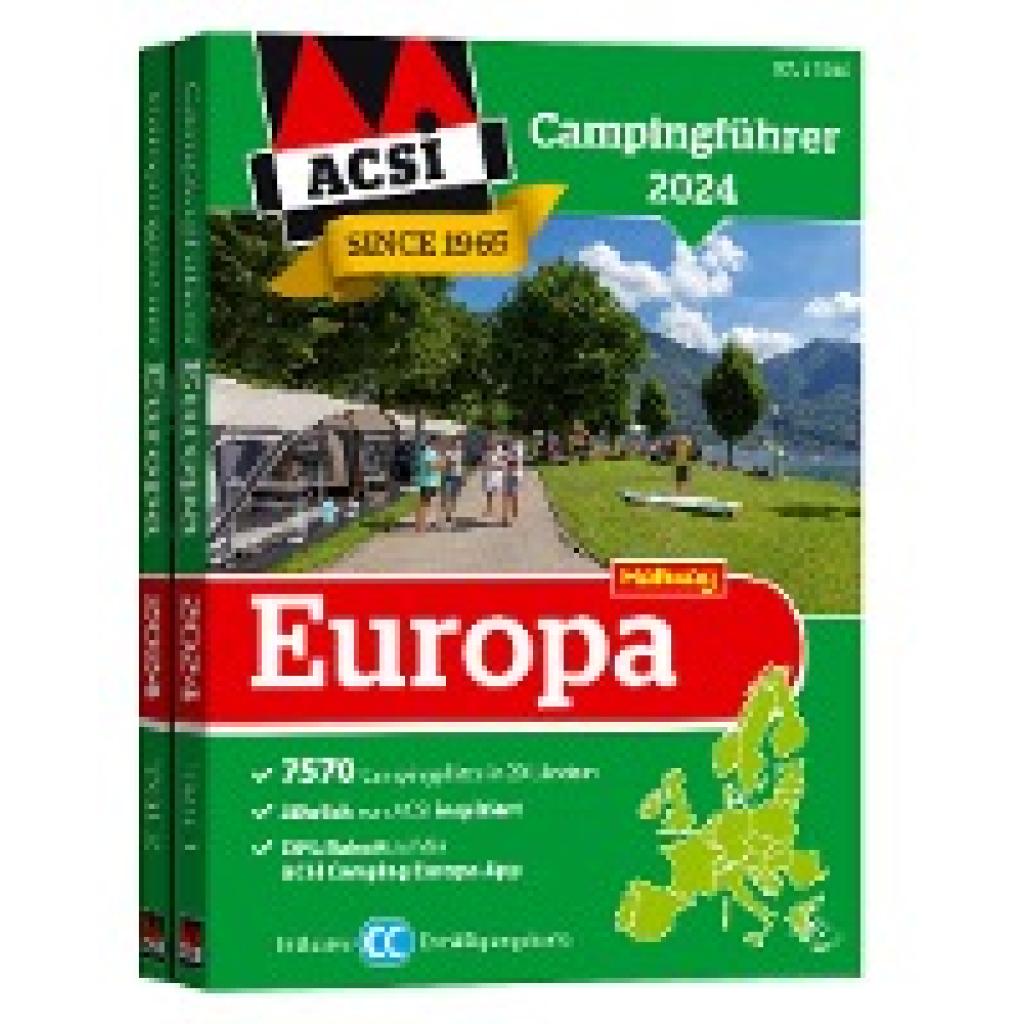 9783828310667 - Hallwag ACSI Führer   ACSI Campingführer Europa 2024 2 Teile Kartoniert (TB)