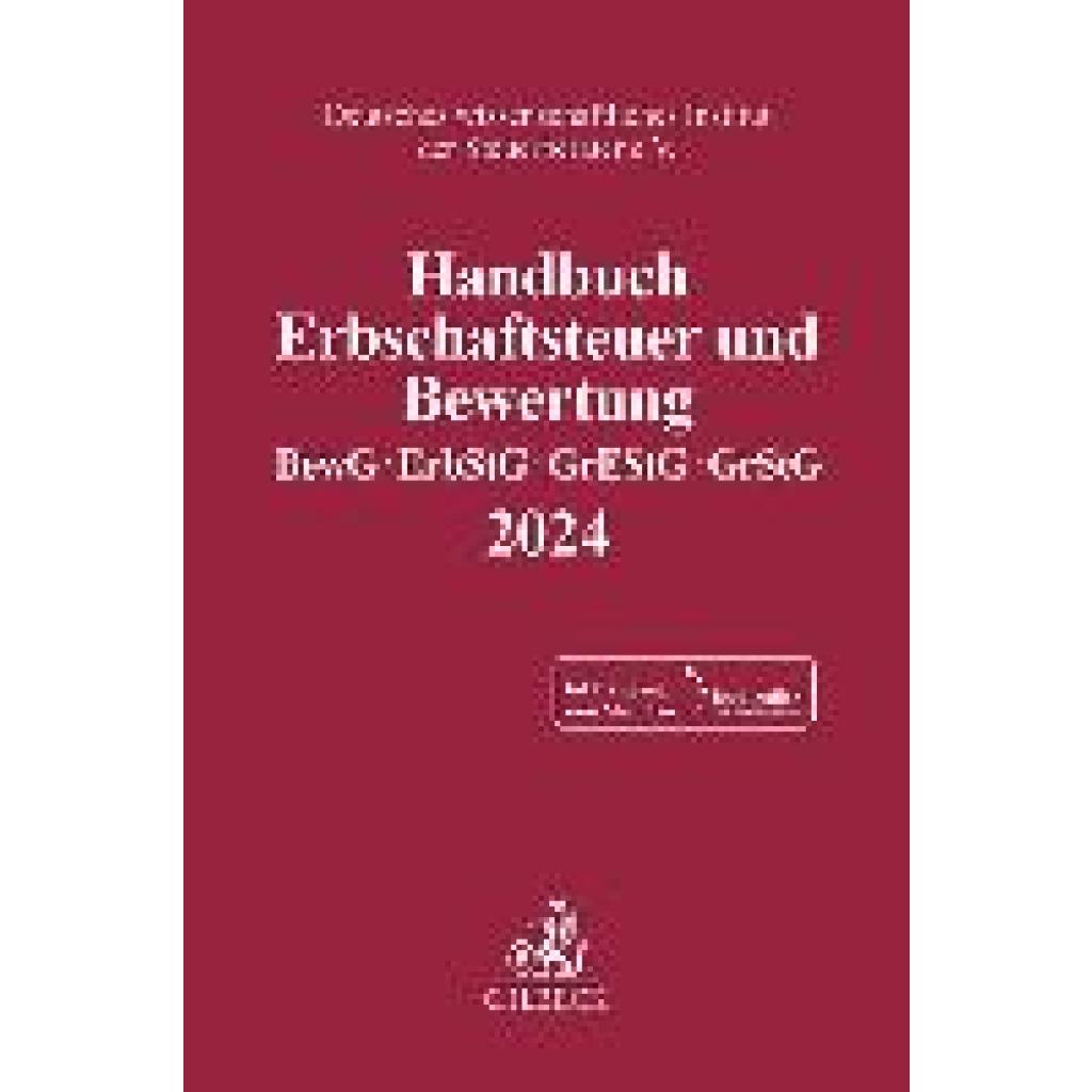 9783406816130 - Handbuch Erbschaftsteuer und Bewertung 2024