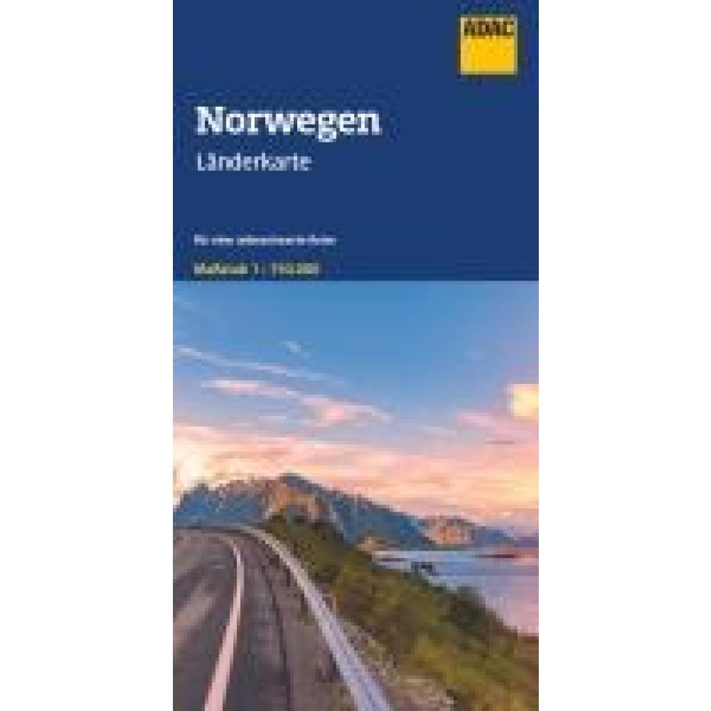 ADAC Länderkarte Norwegen 1:750.000