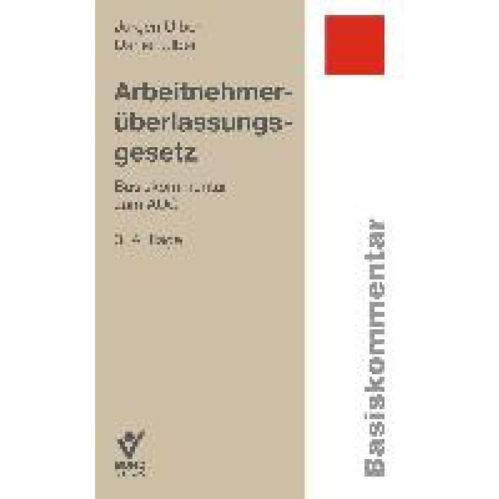 Ulber, Jürgen: Arbeitsnehmerüberlassungsgesetz