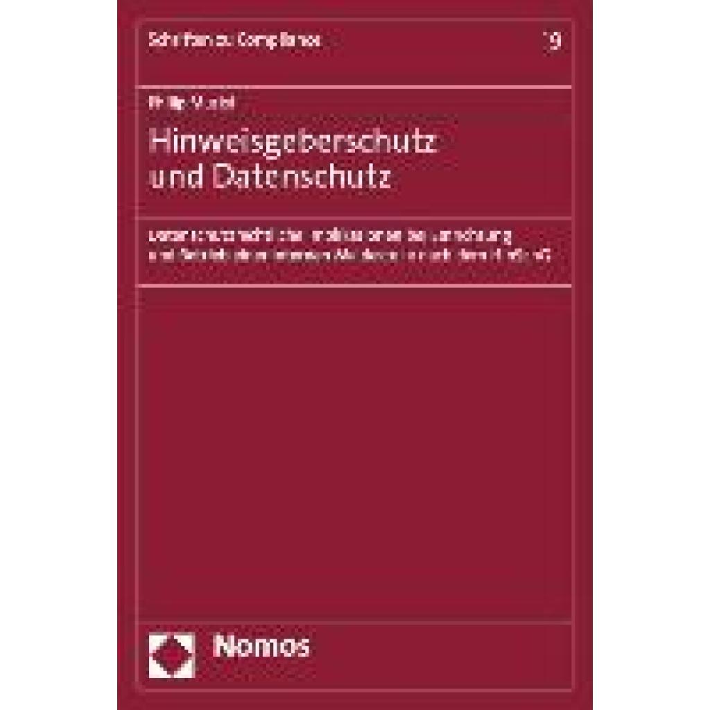 9783756011810 - Musiol Philip Hinweisgeberschutz und Datenschutz