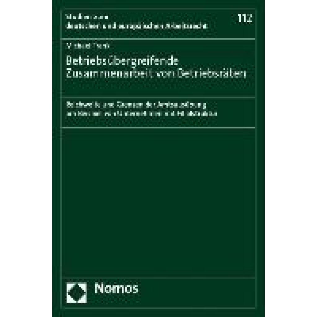 Frank, Michael: Betriebsübergreifende Zusammenarbeit von Betriebsräten