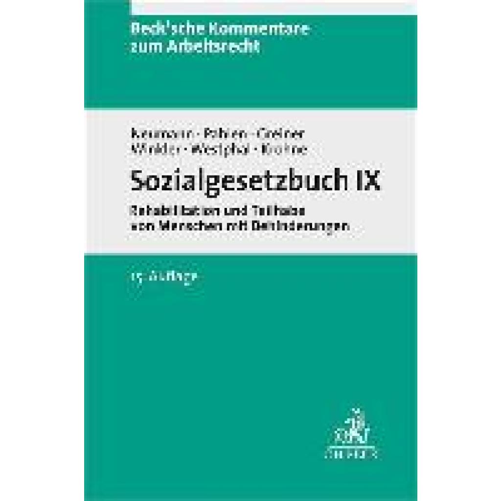 Neumann, Dirk: Sozialgesetzbuch IX