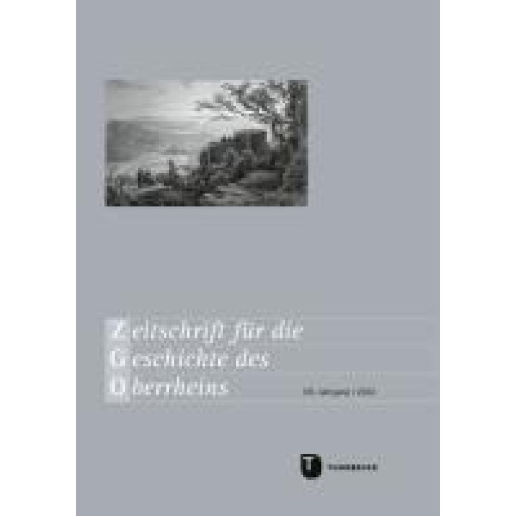 9783799595889 - Zeitschrift für die Geschichte des Oberrheins 170 Jahrgang 2022 Gebunden