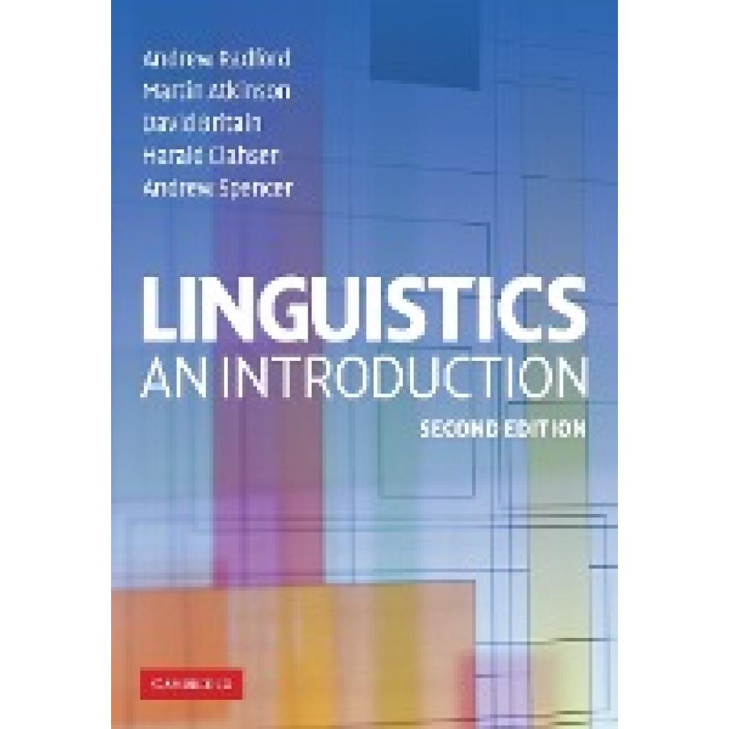 9780521614788 - Linguistics - Andrew Radford Martin Atkinson David Britain Harald Clahsen Andrew Spencer Kartoniert (TB)