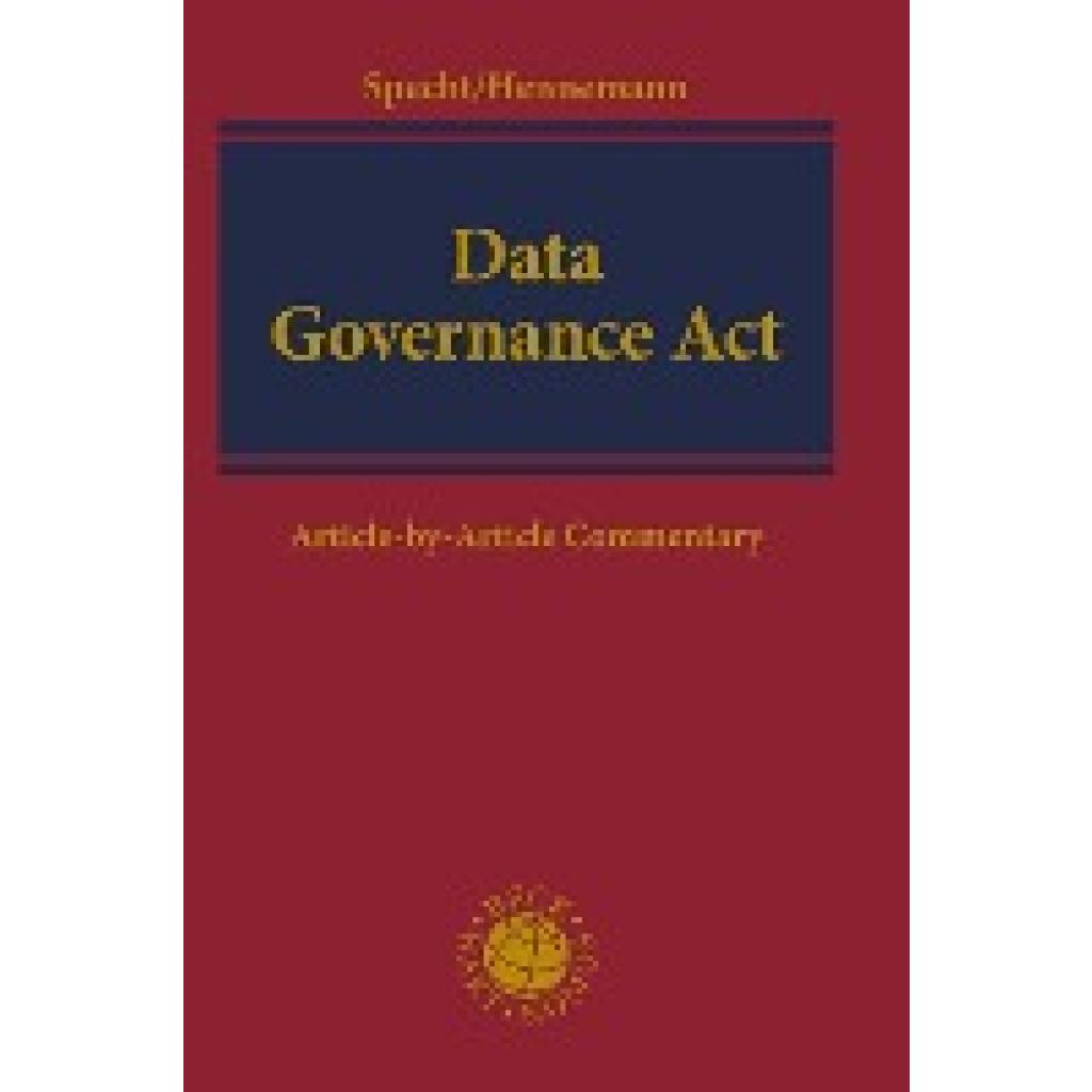 9783406792533 - Specht-Riemenschneider Louisa Data Governance Act 9783406792533 - Specht-Riemenschneider Louisa Data Governance Act