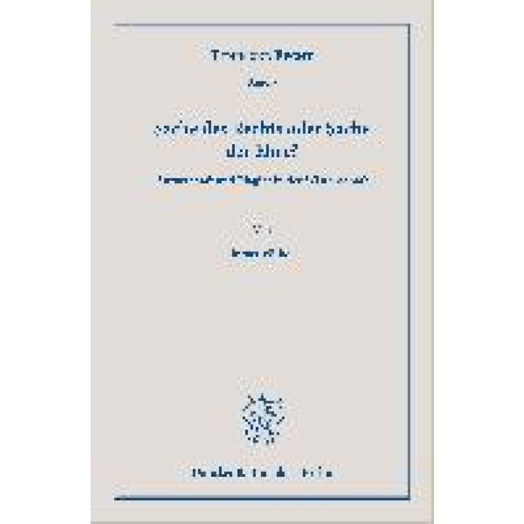 Völkel, Jonas: Sache des Rechts oder Sache der Ehre?
