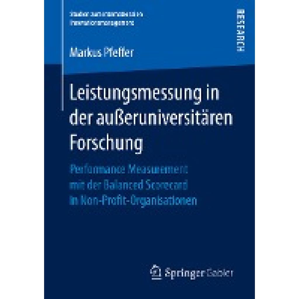 Pfeffer, Markus: Leistungsmessung in der außeruniversitären Forschung