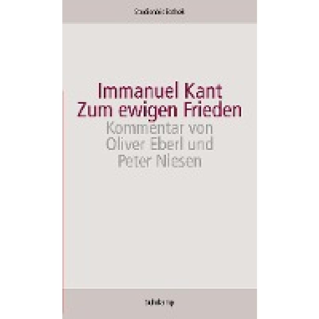 9783518270141 - Zum ewigen Frieden - Immanuel Kant Kartoniert (TB)