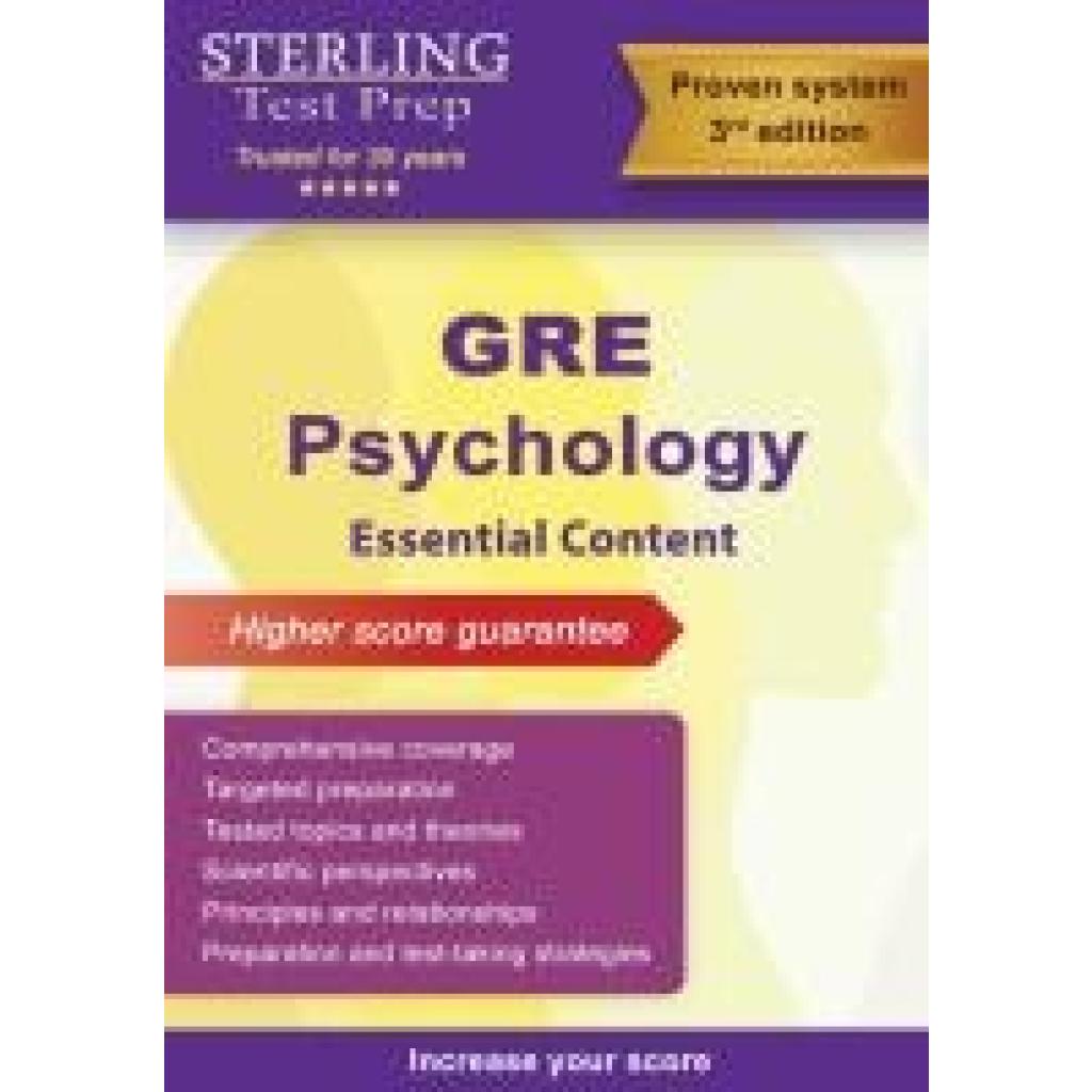 Test Prep, Sterling: GRE Psychology