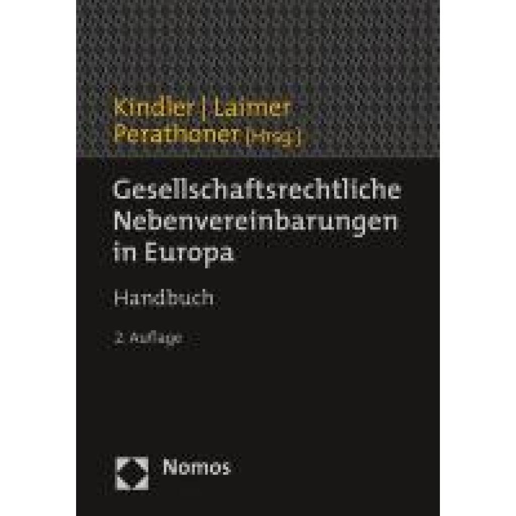 9783848783250 - Gesellschaftsrechtliche Nebenvereinbarungen in Europa