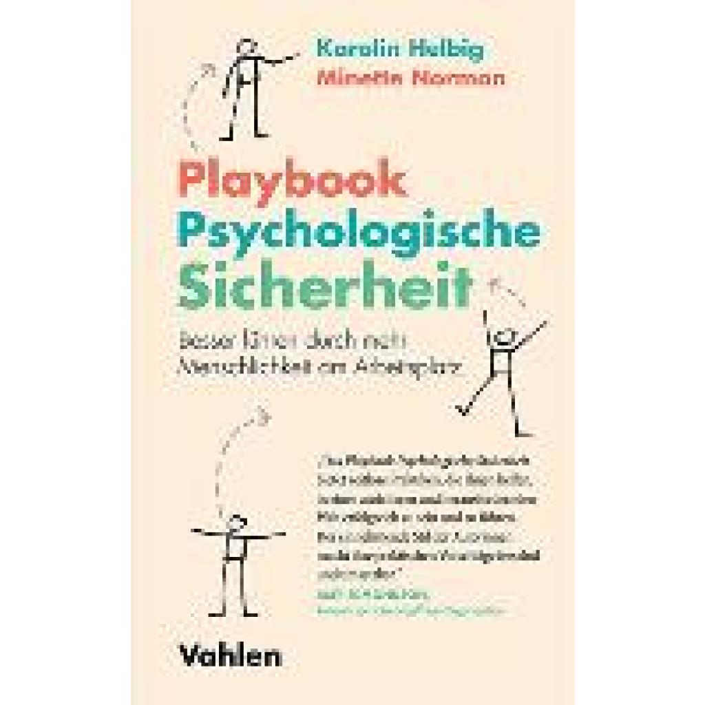 9783800672998 - Playbook Psychologische Sicherheit - Karolin Helbig Minette Norman Kartoniert (TB)