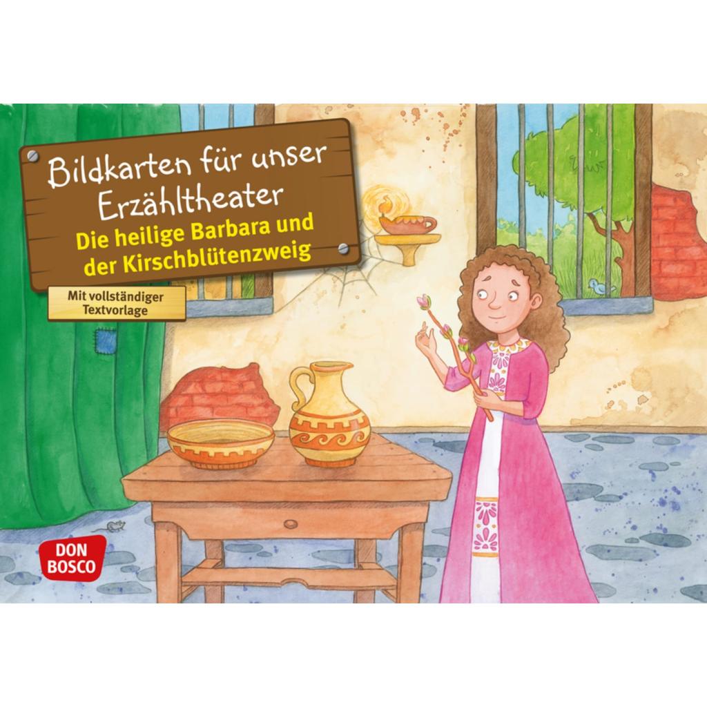 Fastenmeier, Catharina: Die heilige Barbara und der Kirschblütenzweig. Kamishibai Bildkartenset.