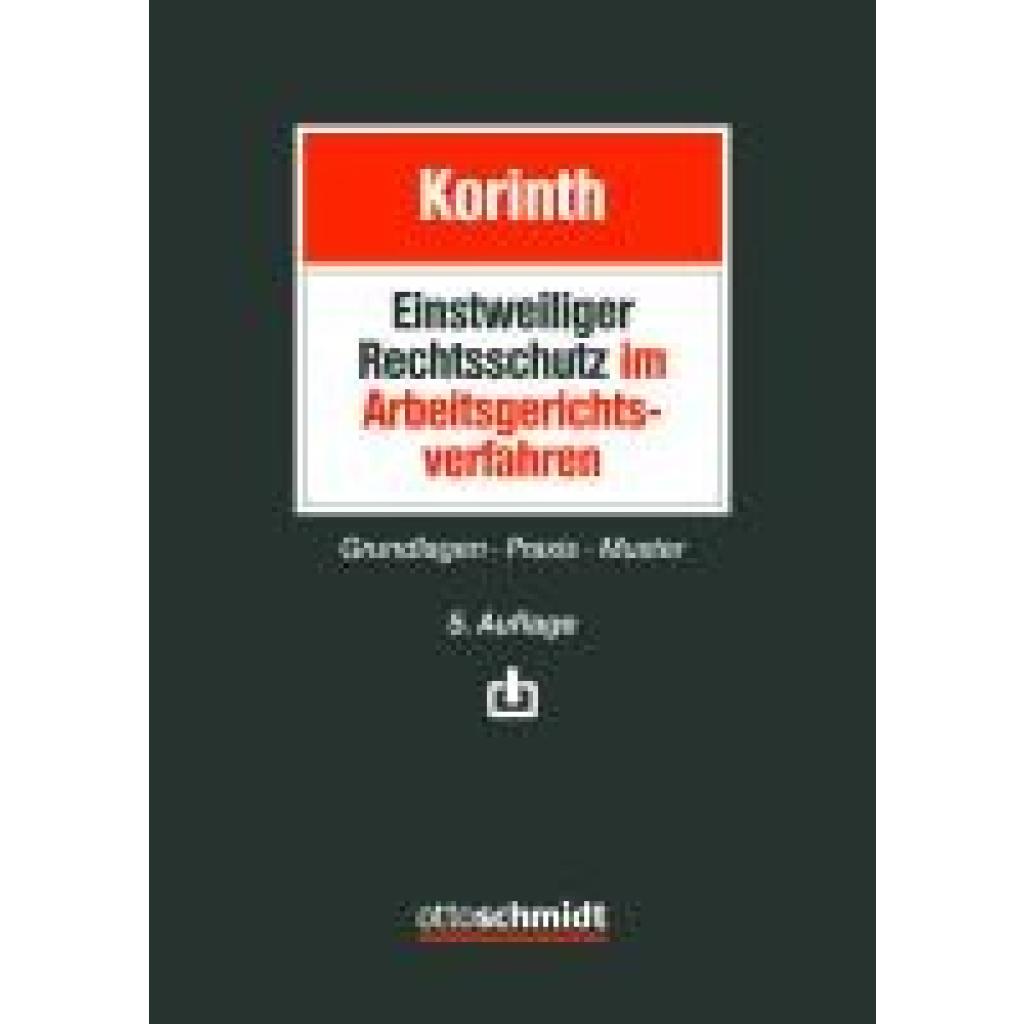 9783504427108 - Korinth Michael H Einstweiliger Rechtsschutz im Arbeitsgerichtsverfahren 9783504427108 - Korinth Michael H Einstweiliger Rechtsschutz im Arbeitsgerichtsverfahren