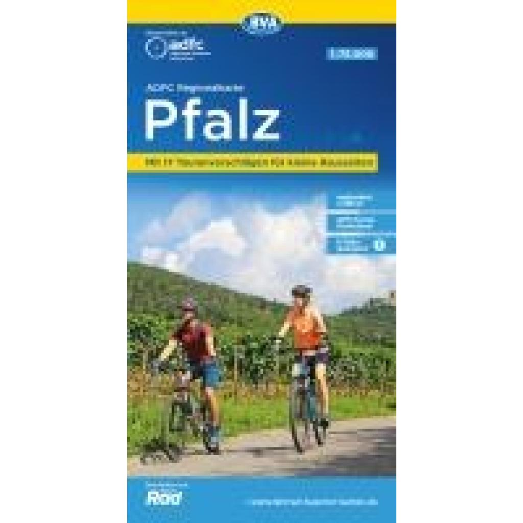 9783969902189 - ADFC-Regionalkarte Pfalz 175000 mit Tagestourenvorschlägen reiß- und wetterfest E-Bike-geeignet GPS-Tracks Download Karte (im Sinne von Landkarte) 9783969902189 - ADFC-Regionalkarte Pfalz 175000 mit Tagestourenvorschlägen reiß- und wetterfest E-Bike-geeignet GPS-Tracks Download Karte (im Sinne von Landkarte)