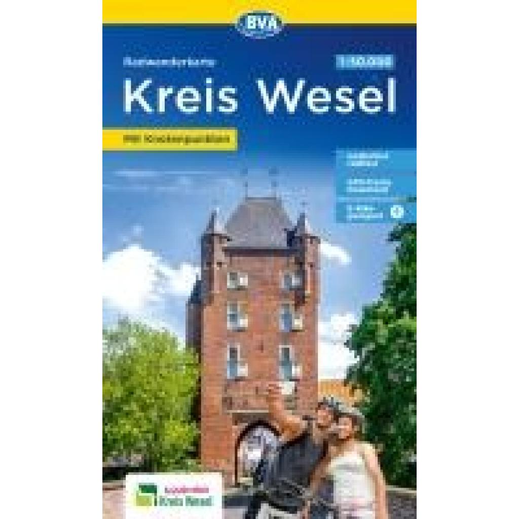 9783969902004 - BVA Radwanderkarte Kreis Wesel 150000 mit Knotenpunkten und km-Angaben reiß- und wetterfest GPS-Tracks Download E-Bike geeignet