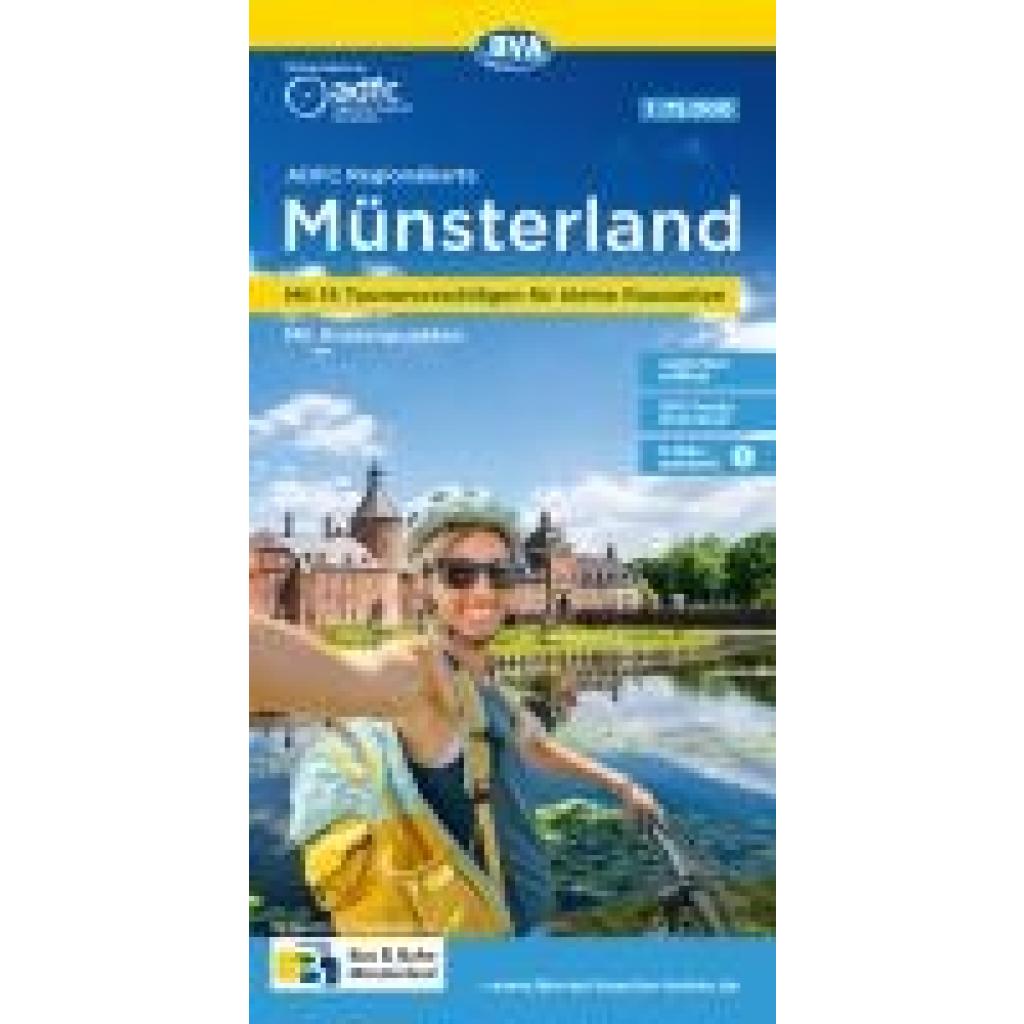 9783969901953 - ADFC-Regionalkarte Münsterland 175000 mit Tagestourenvorschlägen reiß- und wetterfest E-Bike-geeignet mit Knotenpunkten GPS-Tracks-Download Karte (im Sinne von Landkarte)