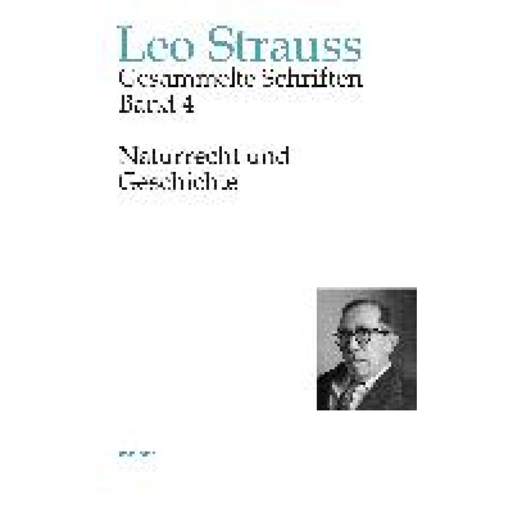 9783787341351 - Naturrecht und Geschichte - Leo Strauss Gebunden