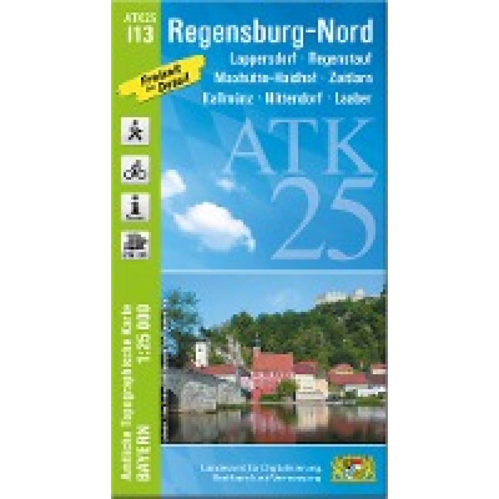 ATK25-I13 Regensburg-Nord (Amtliche Topographische Karte 1:25000)