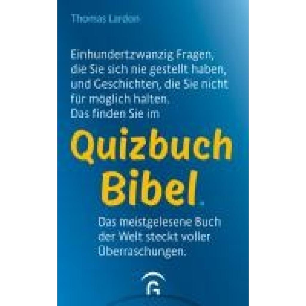 9783579074887 - Quizbuch Bibel - Thomas Lardon Kartoniert (TB)