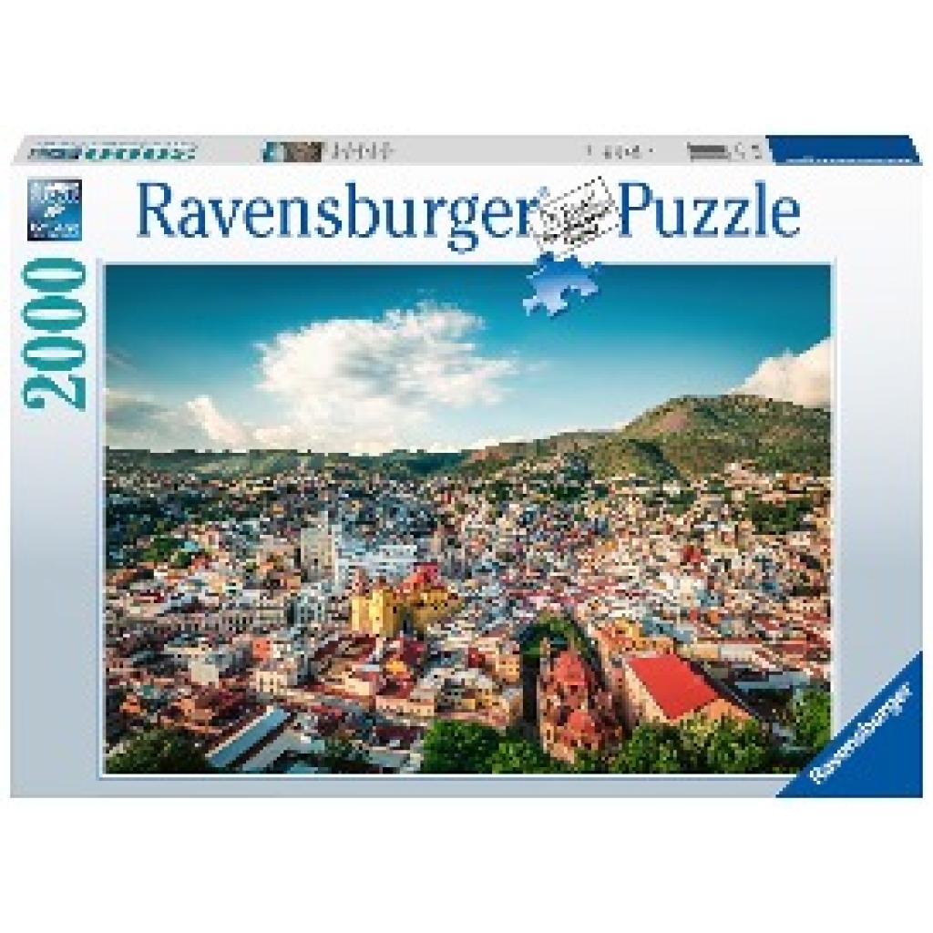 Ravensburger Puzzle 17442 Kolonialstadt Guanajuato in Mexiko - 2000 Teile Puzzle für Erwachsene und Kinder ab 14 Jahren