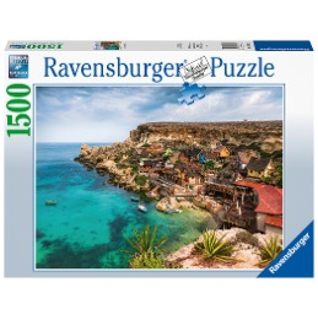 Ravensburger Puzzle 17436 Popey Village, Malta - 1500 Teile Puzzle für Erwachsene und Kinder ab 14 Jahren