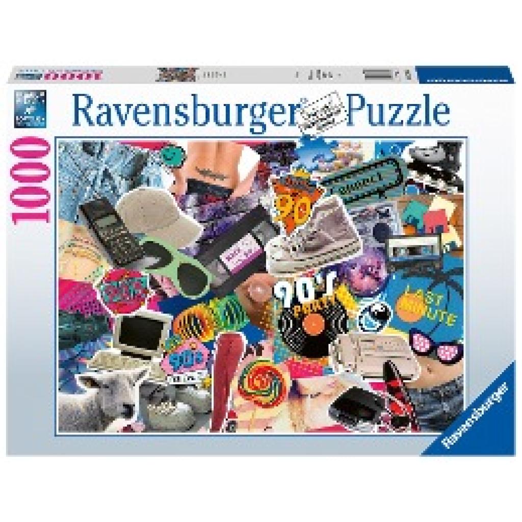 Ravensburger Puzzle 17388 Die 90er Jahre - 1000 Teile Puzzle für Erwachsene und Kinder ab 14 Jahren