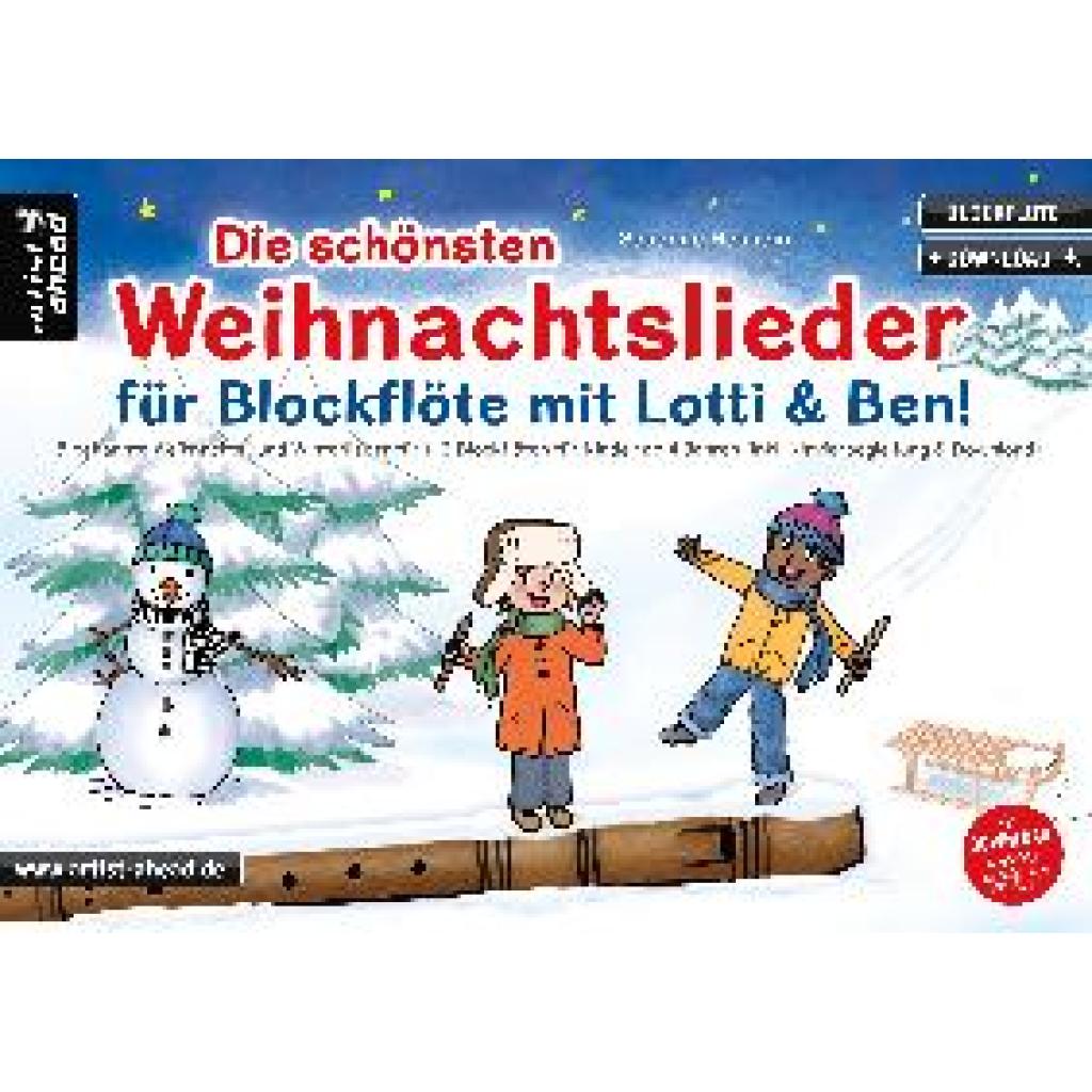 Hossain, Susanne: Die schönsten Weihnachtslieder für Blockflöte mit Lotti & Ben!