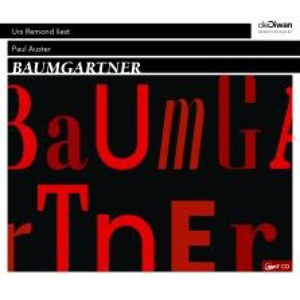 9783949840326 - Baumgartner1 Audio-CD MP3 - Paul Auster (Hörbuch)