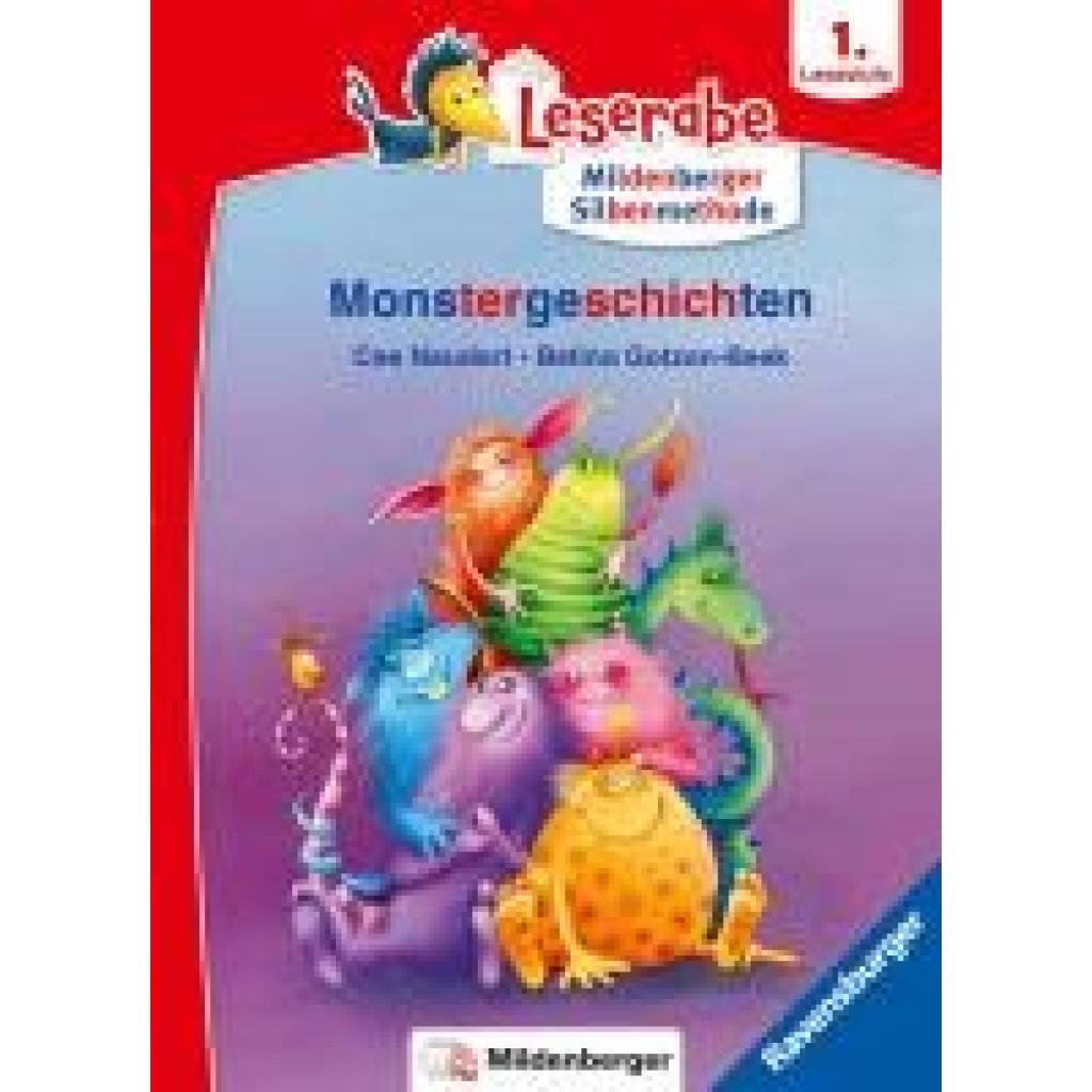 9783473463626 - Monstergeschichten - lesen lernen mit dem Leseraben - Erstlesebuch - Kinderbuch ab 6 Jahren mit Silbengeschichten zum Lesenlernen (Leserabe 1 Klasse mit Mildenberger Silbenmethode) - Cee Neudert Kartoniert (TB)