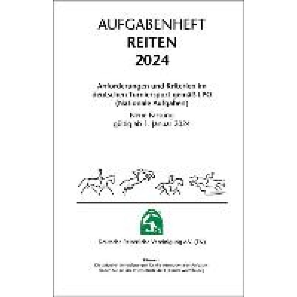 Aufgabenheft - Reiten 2024