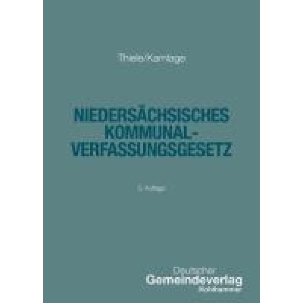 9783555023533 - Thiele Robert Niedersächsisches Kommunalverfassungsgesetz