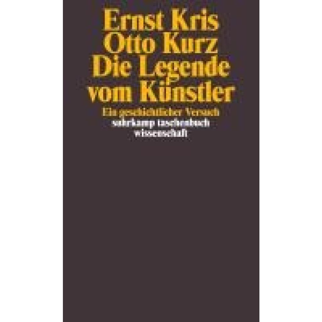 Kris, Ernst: Die Legende vom Künstler