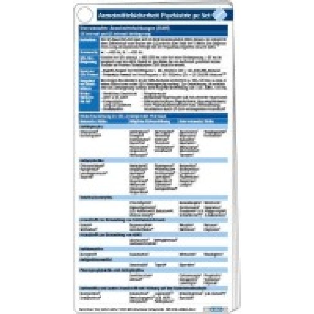 9783898624442 - pocketcards   Arzneimittelsicherheit in der Psychiatrie pocketcard Set - Gudrun Hefner Johanna Seifert Sermin Toto Gebunden