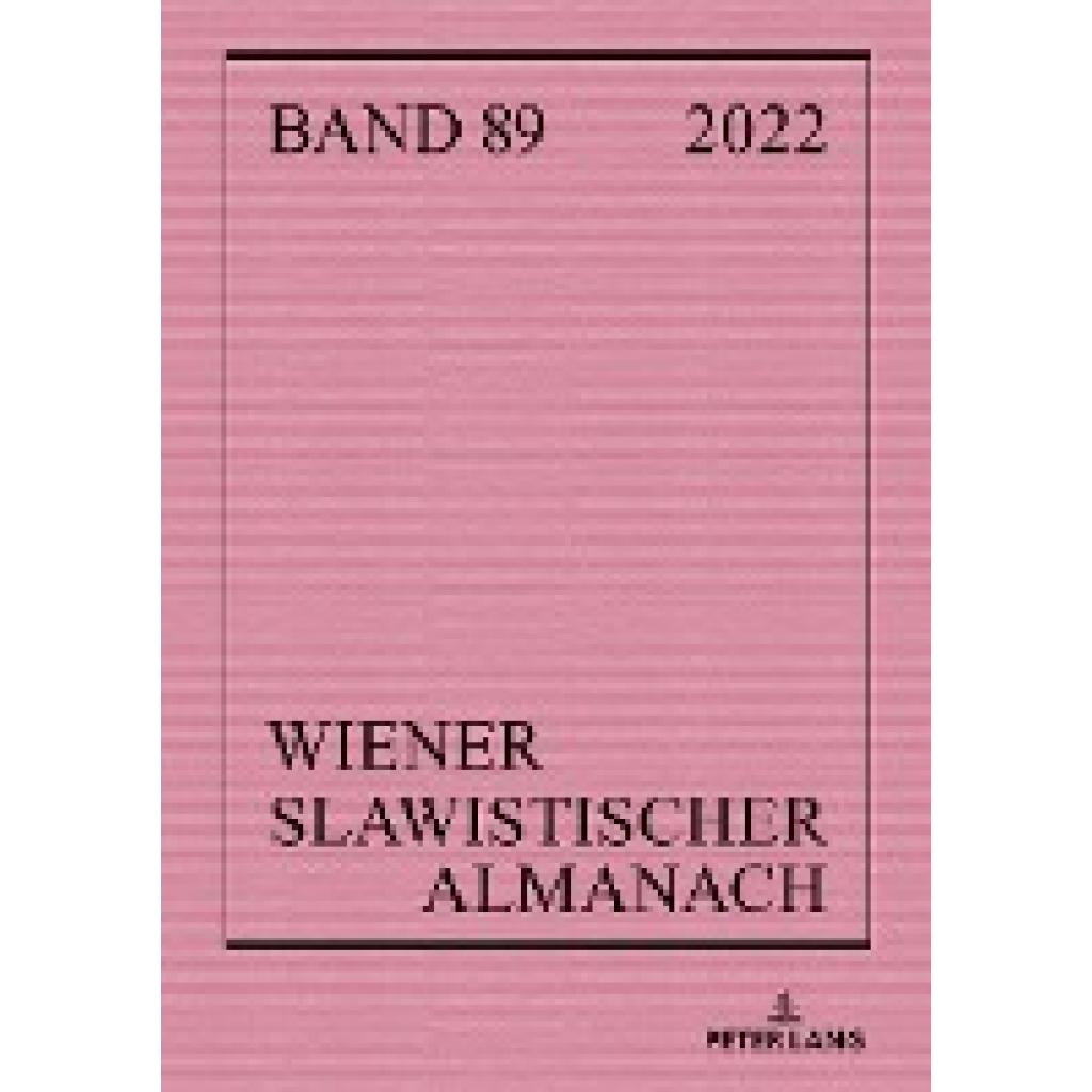 Wiener Slawistischer Almanach Band 89/2022