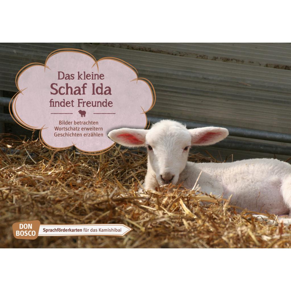 Wieber, Monika: Das kleine Schaf Ida findet Freunde. Kamishibai Bildkartenset.