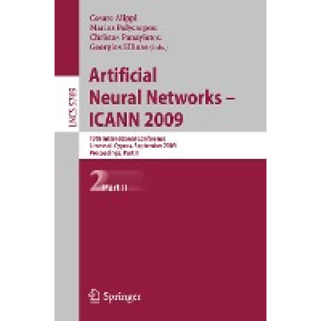 Artificial Neural Networks ¿ ICANN 2009