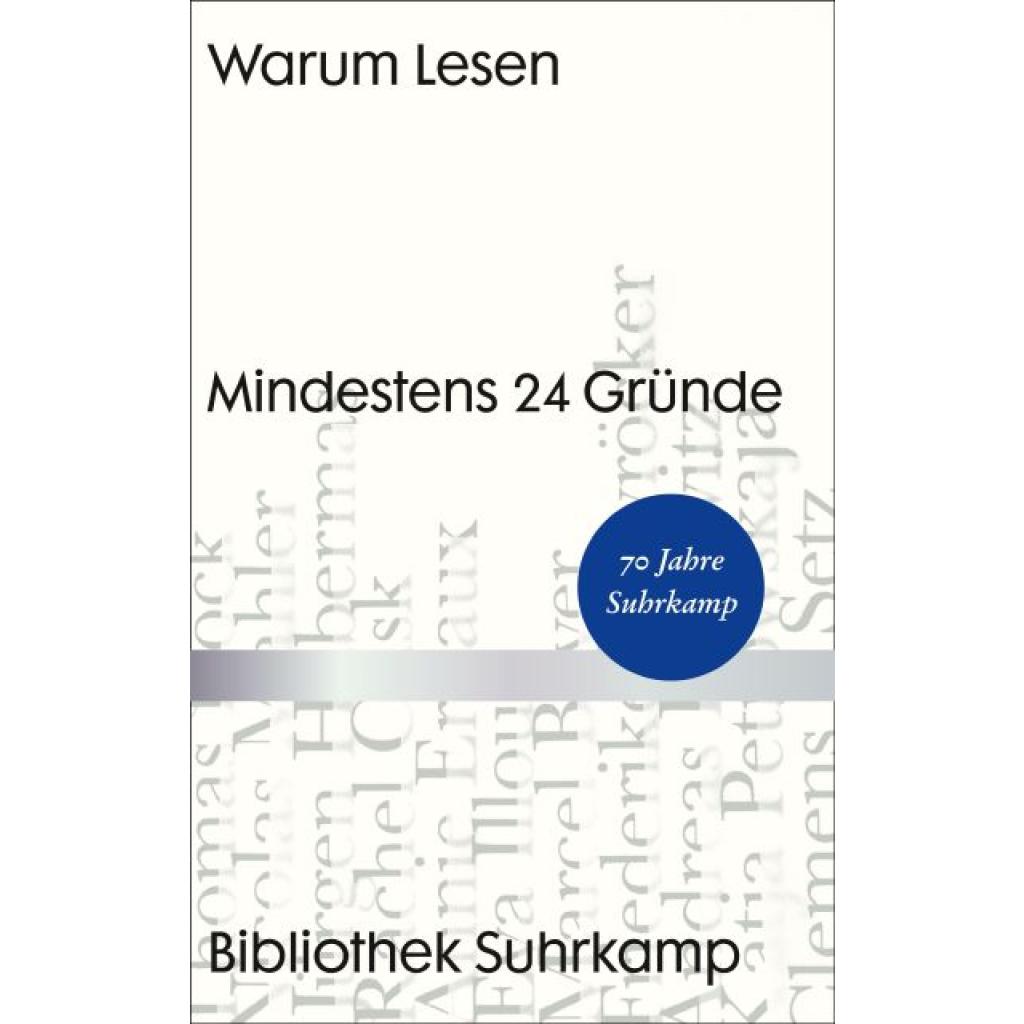 9783518073995 - Bibliothek Suhrkamp   Warum Lesen Gebunden