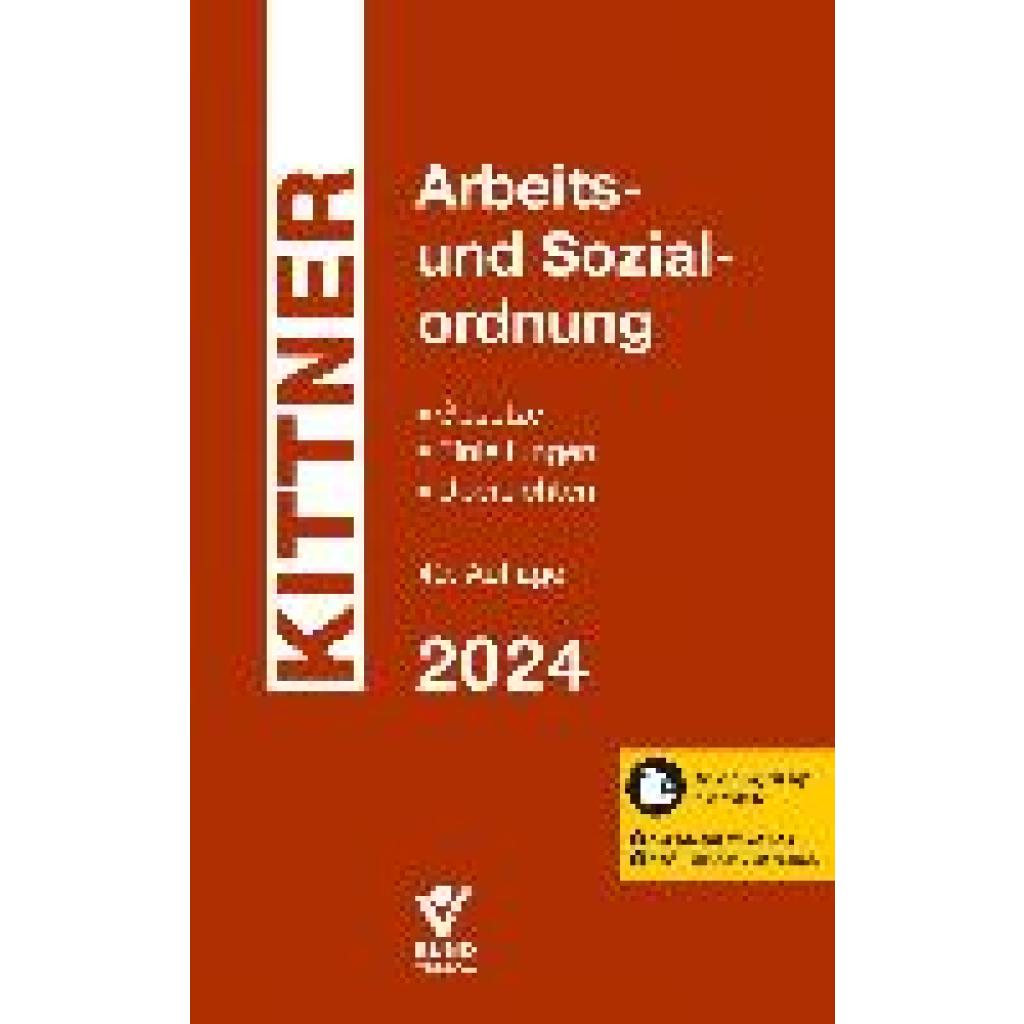 9783766373779 - Arbeits- und Sozialordnung - Kittner Gebunden