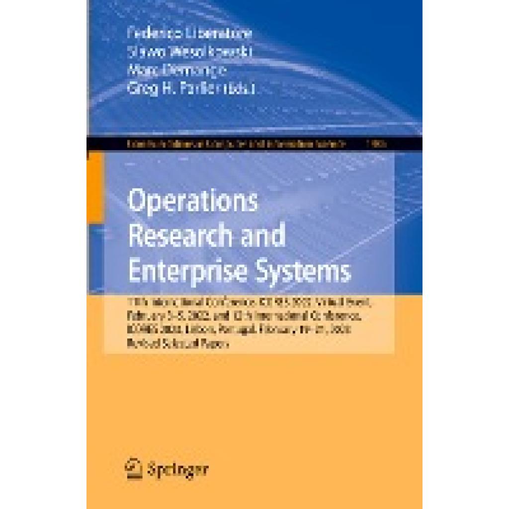 Operations Research and Enterprise Systems