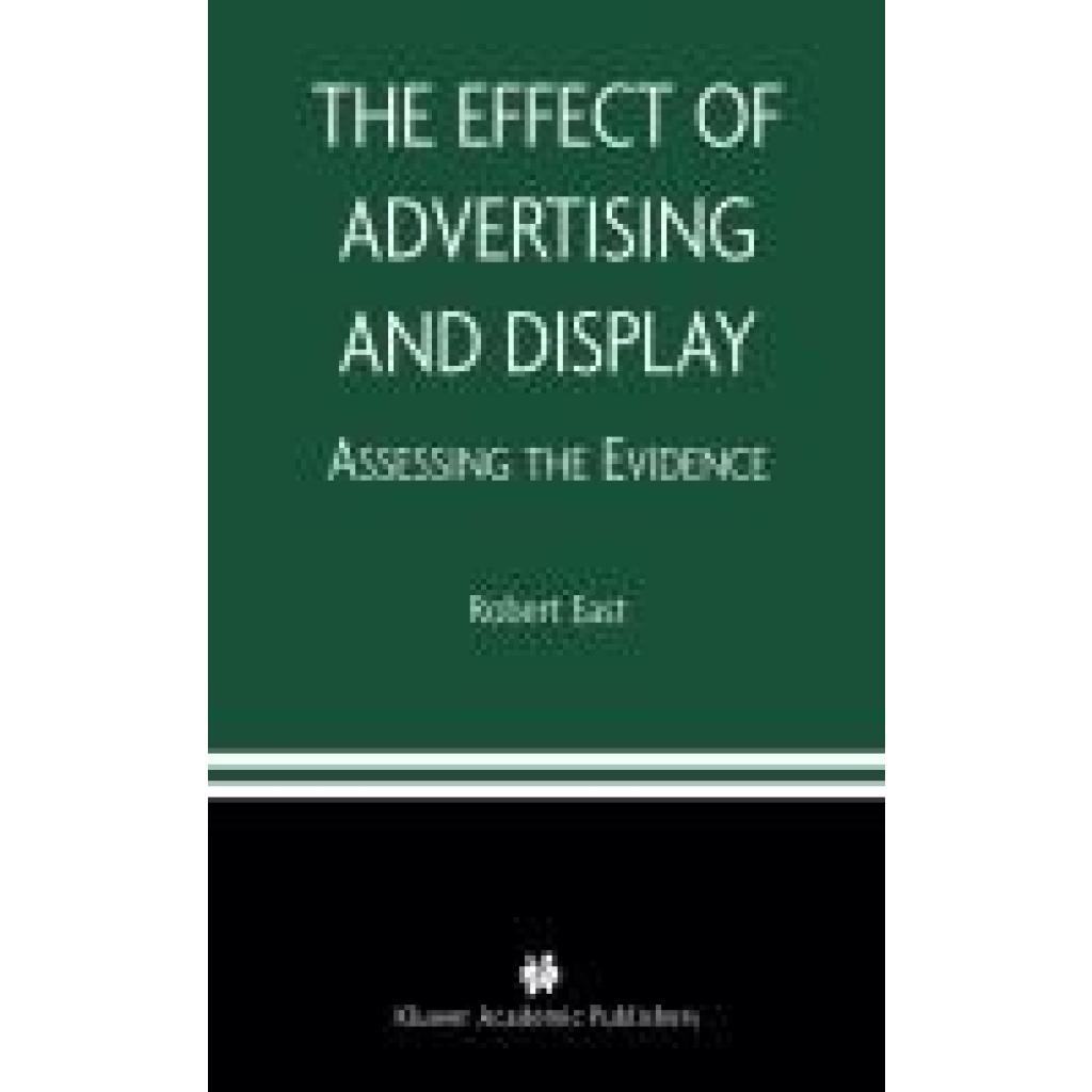 East, Robert: The Effect of Advertising and Display