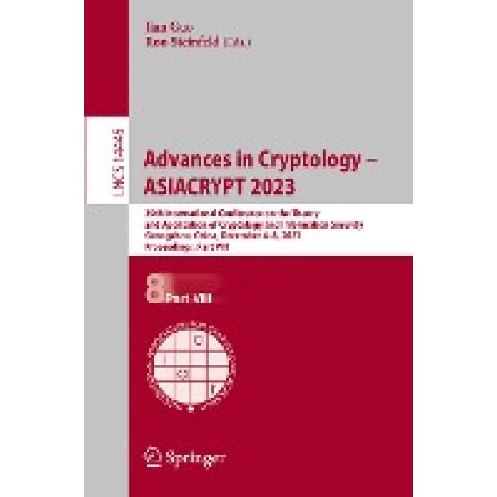 Advances in Cryptology ¿ ASIACRYPT 2023