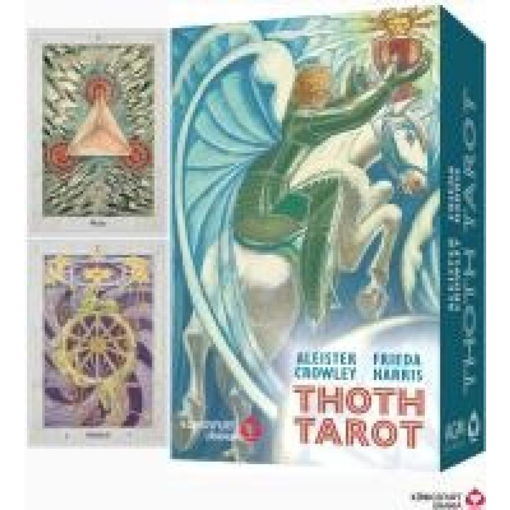 4250375102526 - Aleister Crowley Thoth Tarot (Deluxe Ausgabe Deutsch DE) m 1 Buch m 1 Beilage 2 Teile - Aleister Crowley Gebunden