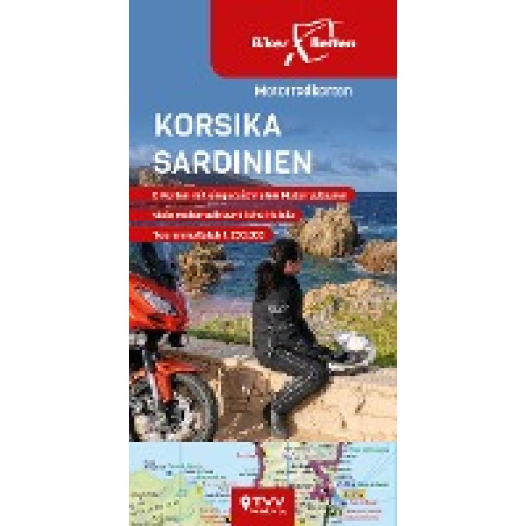 Motorradkarten Set Korsika Sardinien